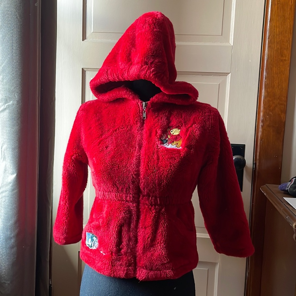 Disney Winnie the Pooh furry red coat